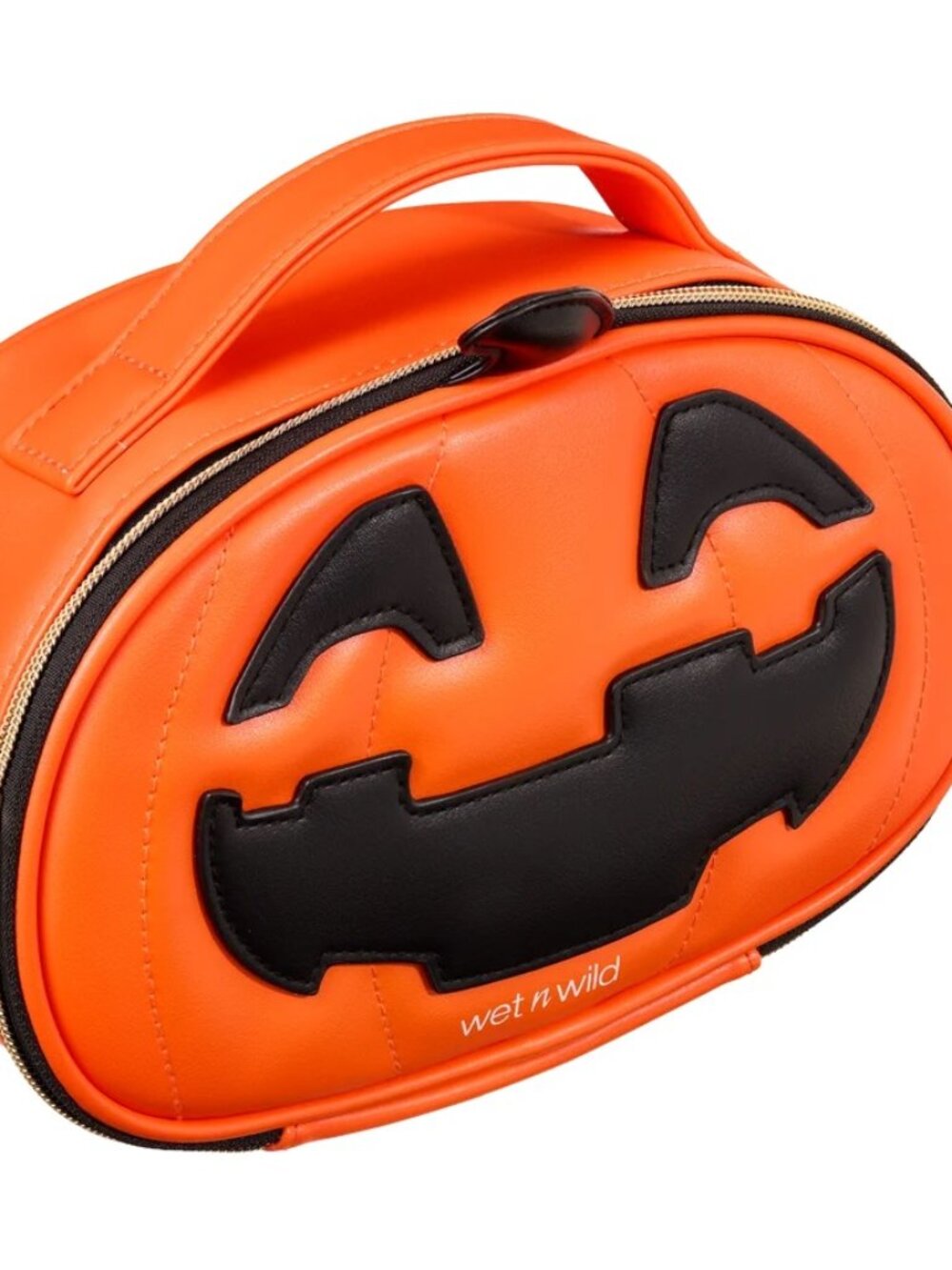 Wet N Wild Pumpkin Makeup Cosmetic Bag Jack O Lantern NEW Halloween